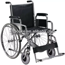 SILLA DE TRASLADO DESMONTABLE CROMADA